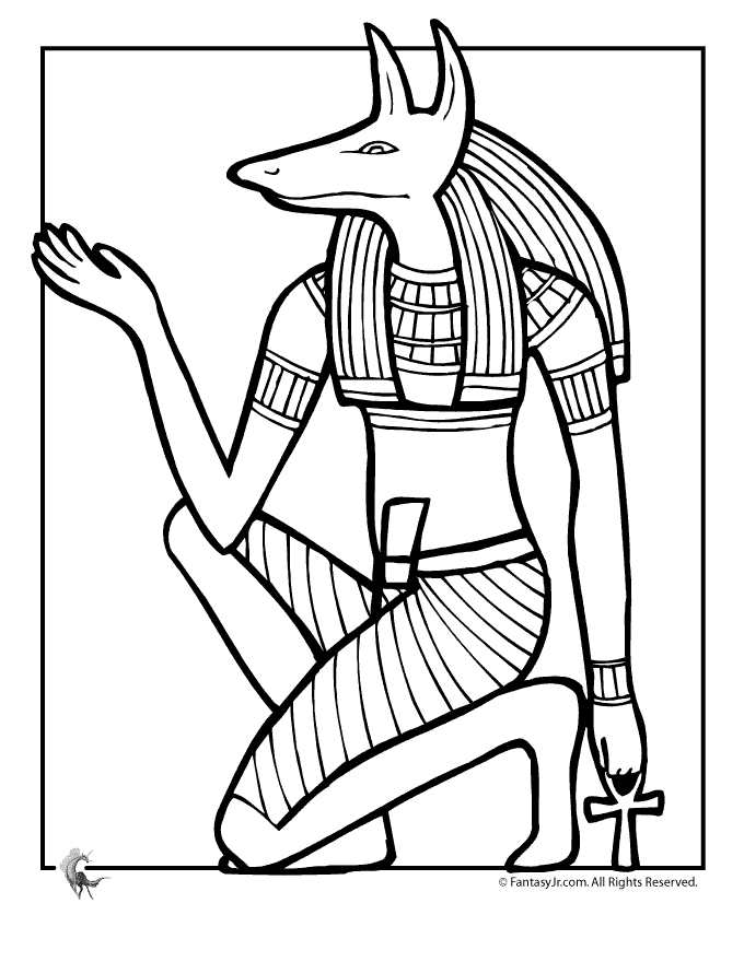 680x880 Ancient Egyptian Coloring