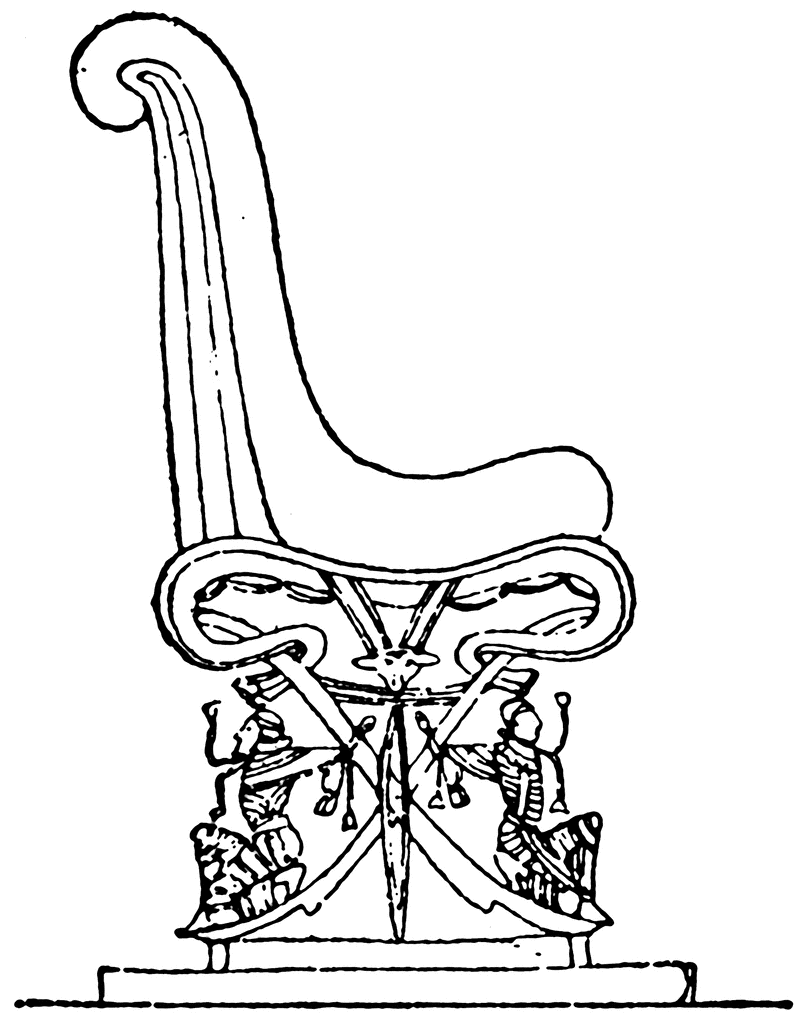 804x1024 Egyptian Tomb Of Ramses Iii Chair Clipart Etc