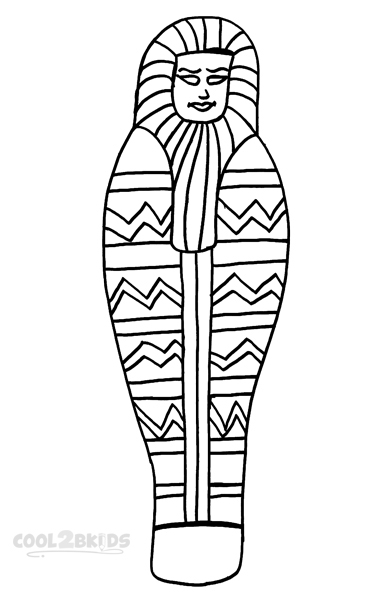 391x600 Egyptian Mummy Coloring Pages