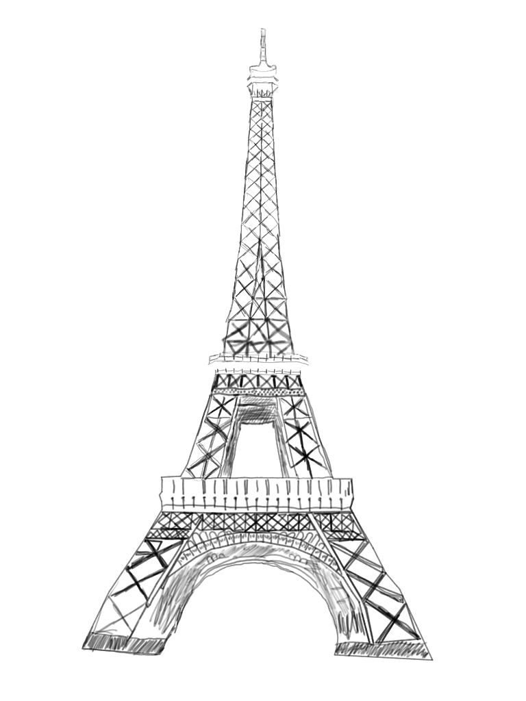 768x1024 Eiffel Tower By Ezrianna