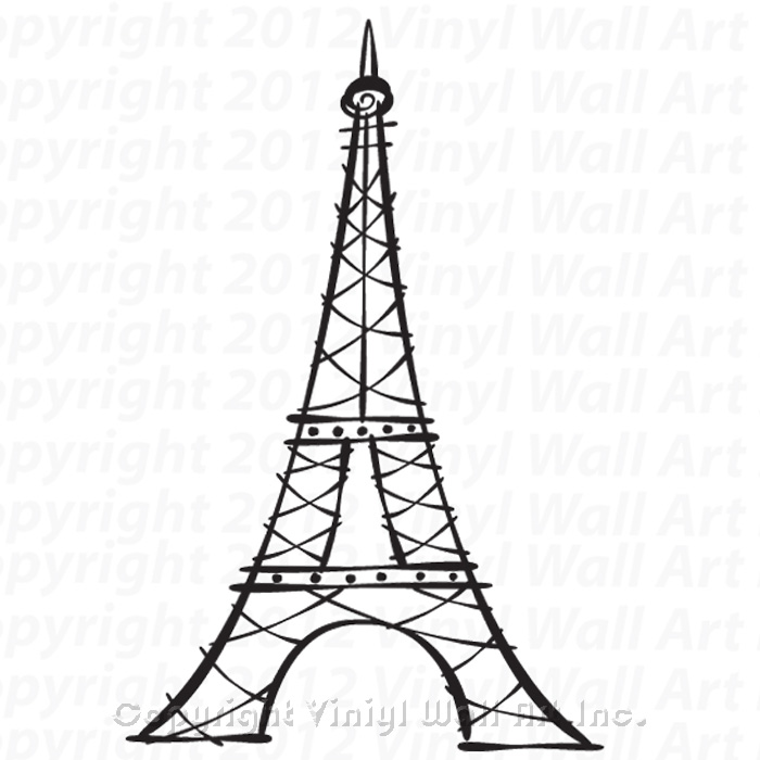 700x700 Tower Vinyl Wall Decal