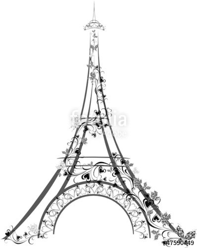 398x500 Eiffel Tower, Paris, France Stock Image And Royalty Free Vector