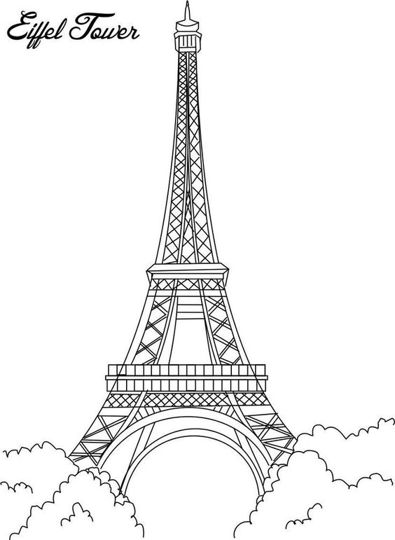 564x771 Eiffel Tower Coloring Printable Page For Kids Coloring Pages