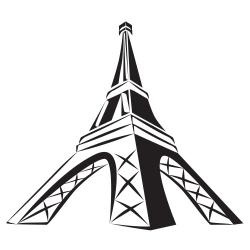 250x250 Eiffel Tower Clipart Image