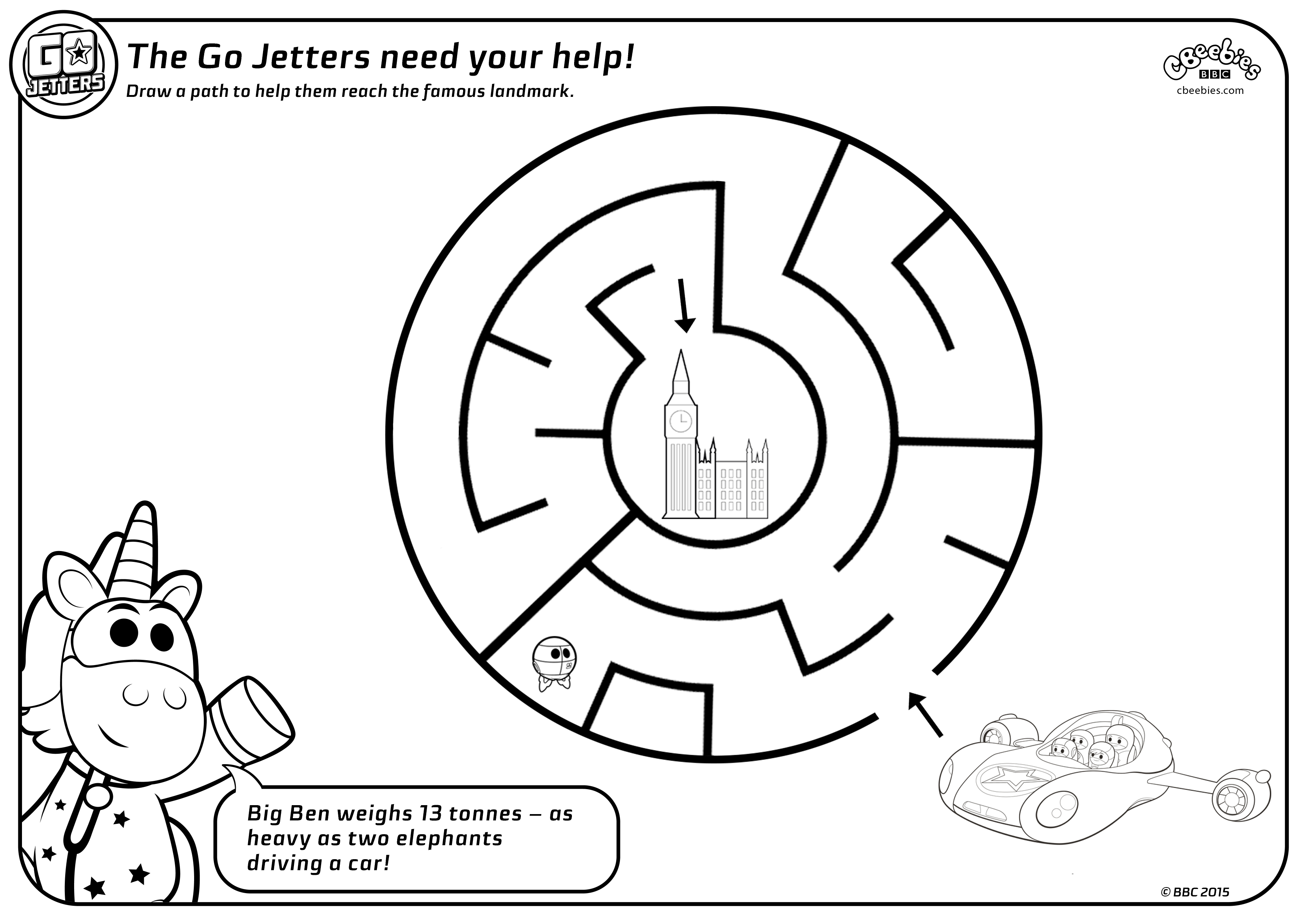3508x2480 Maze Sheets Go Jetters