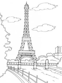 236x315 Eiffel Tower Coloring Pages And Book Uniquecoloringpages Kids