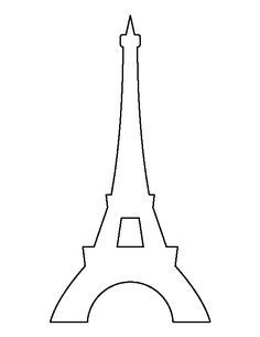 236x305 Eiffel Tower Pattern. Use The Printable Outline For Crafts