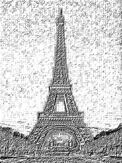 496x661 Images And Places, Pictures And Info Eiffel Tower Drawing