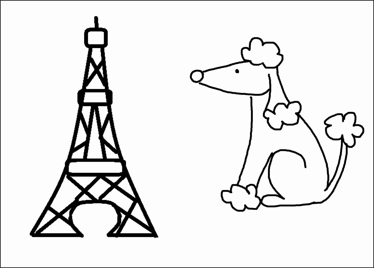 1536x1101 Simple Eiffel Tower Drawing Jofuf Beautiful Eiffel Tower Black