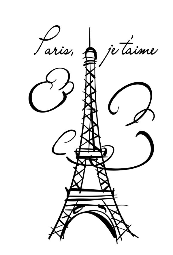 Eiffel Tower Drawing Outline at GetDrawings | Free download