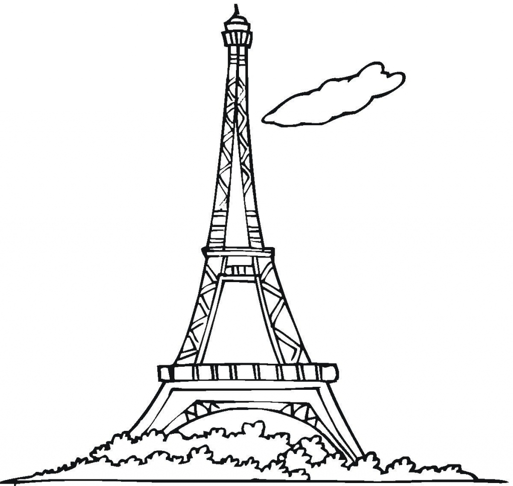 1024x970 Eiffel Tower Cartoon Drawing