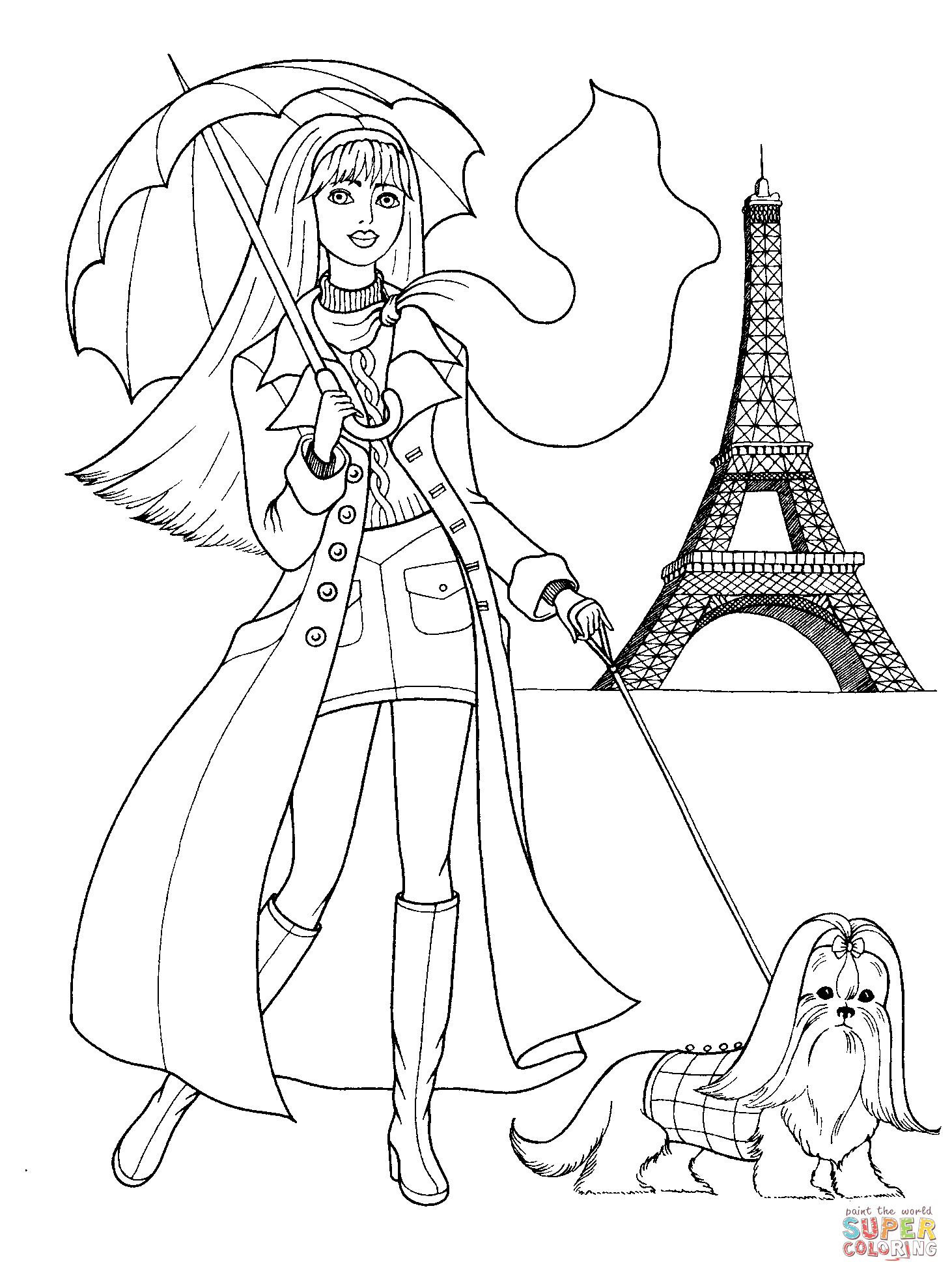1462x1956 French Style Coloring Page Free Printable Coloring Pages