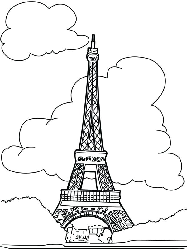 600x800 Coloring Pages Of The Eiffel Tower Holidayvillas.co