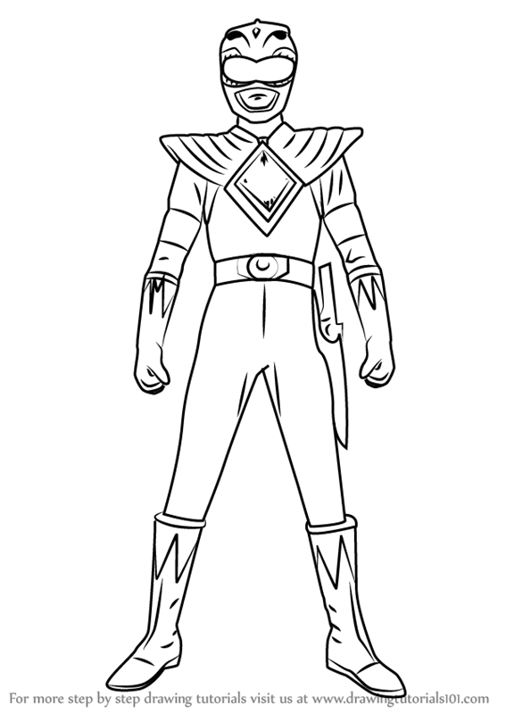 567x800 Learn How To Draw Green Ranger From Power Rangers (Power Rangers