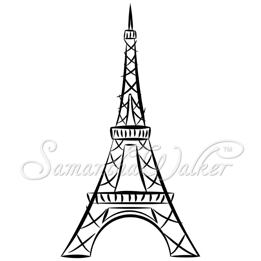 864x864 Gallery Drawing Of The Eiffel Tower,