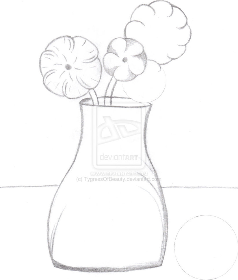 824x970 How To Draw Vase Images