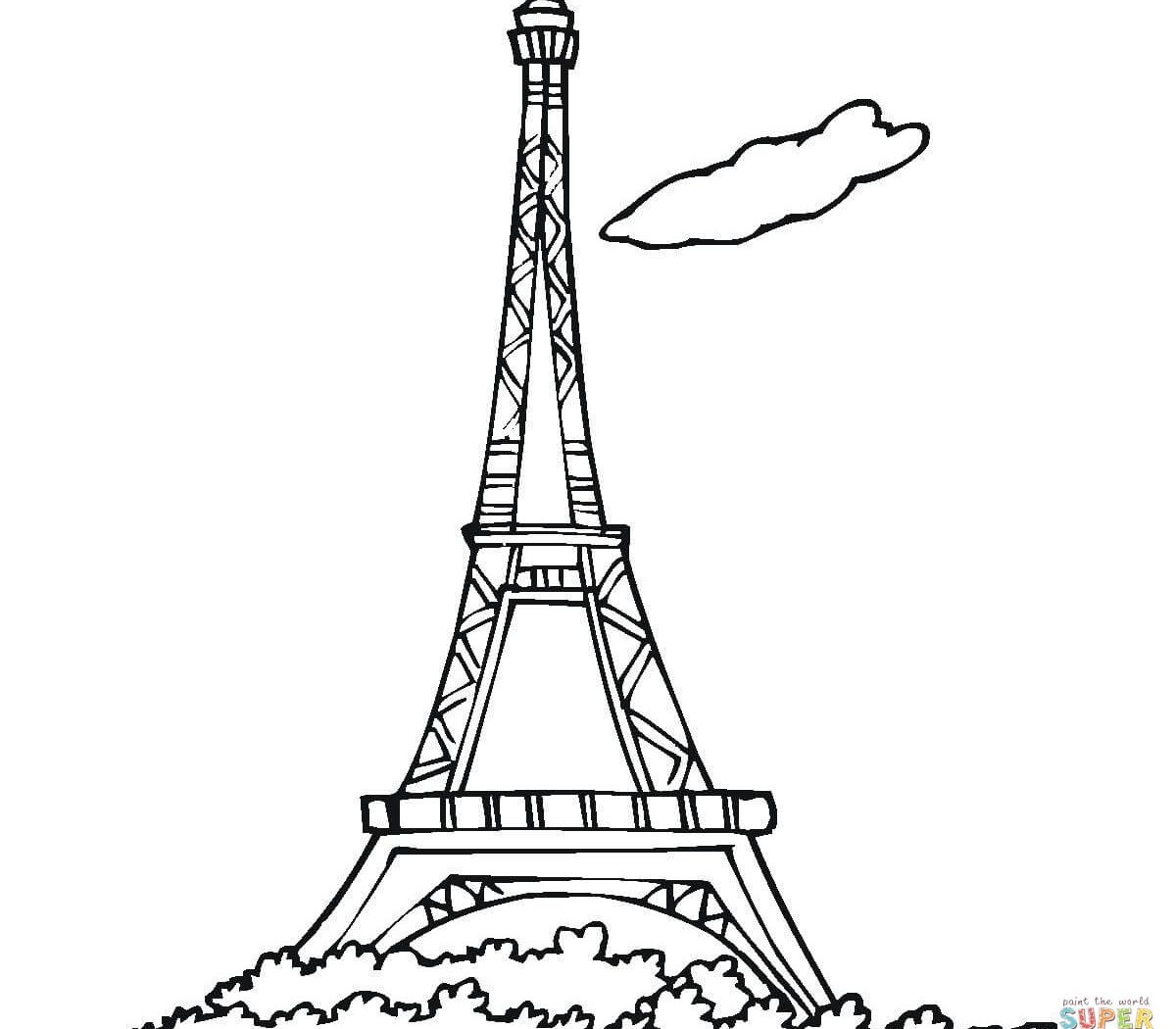 Eiffel Tower Line Drawing at GetDrawings | Free download