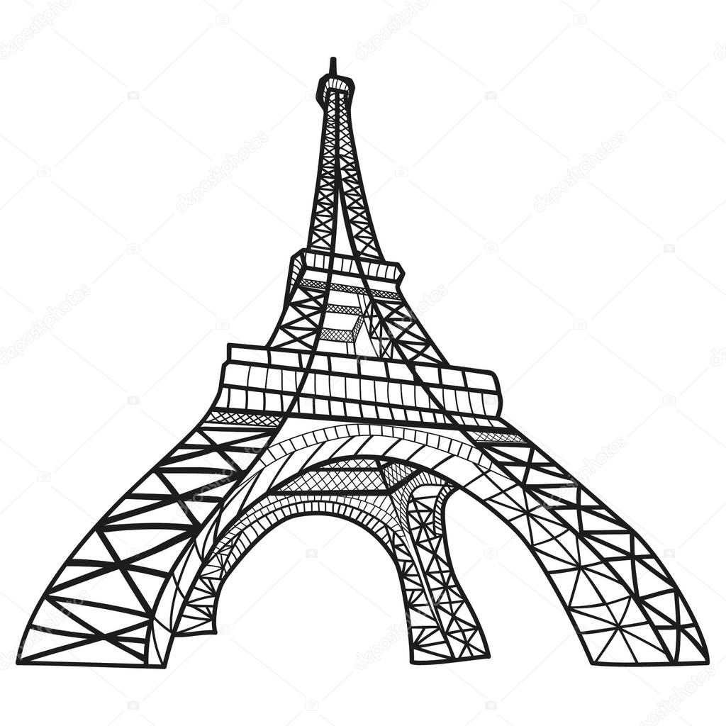 Eiffel Tower Line Drawing at GetDrawings | Free download