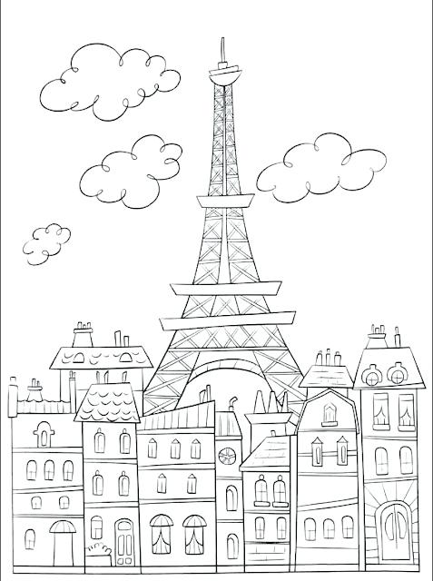 477x640 Paris Eiffel Tower Coloring Pages Art Galleries In At Book Best