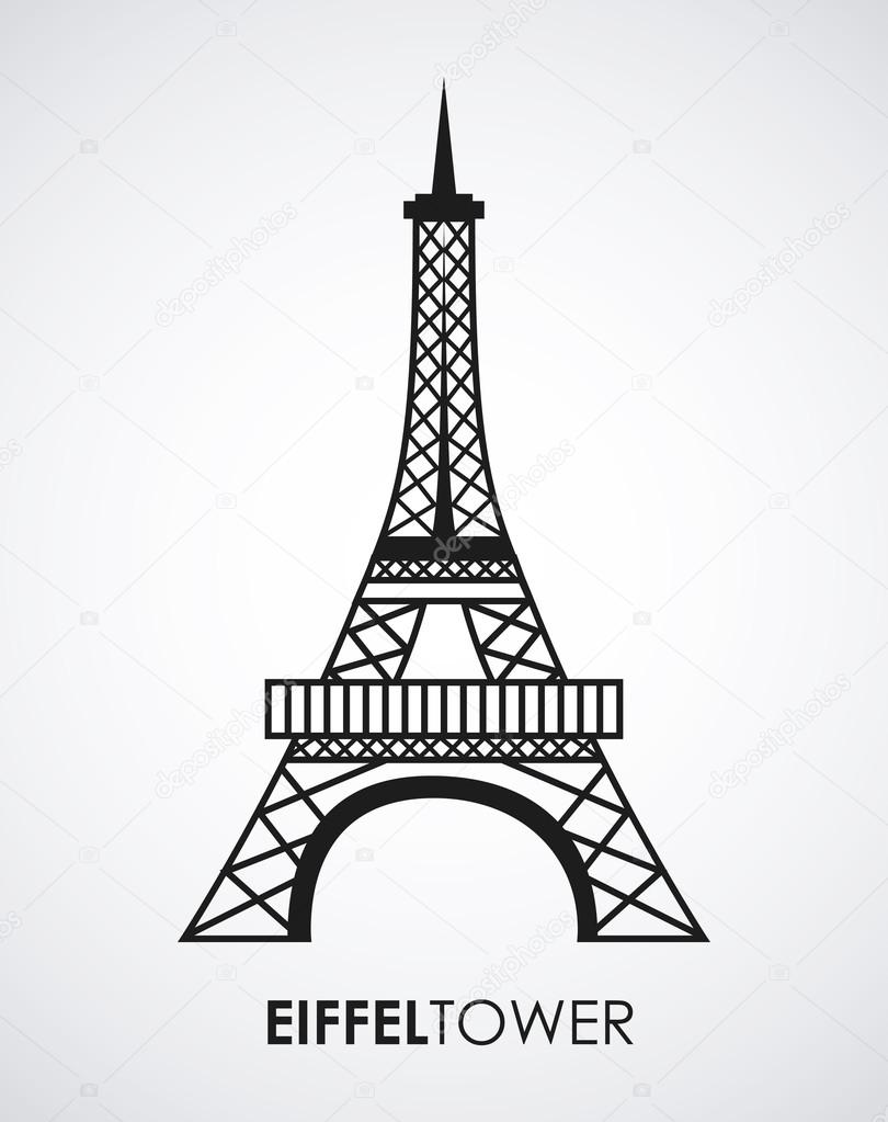 810x1023 Eiffel Tower Stock Vector Yupiramos