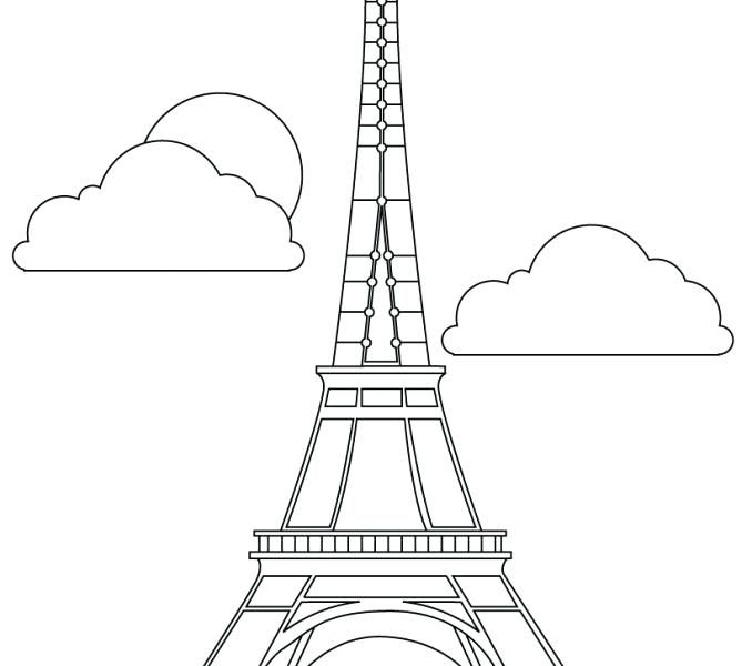 678x600 Eiffel Tower Coloring Pages Eiffel Tower Paris Printable Coloring
