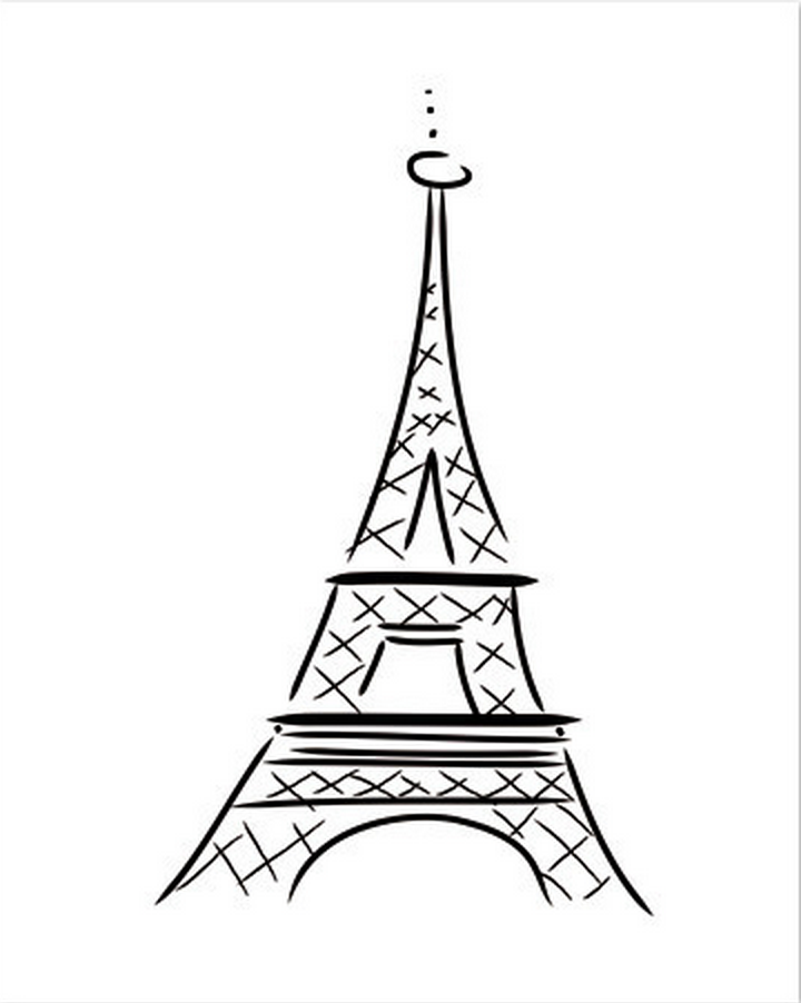 Eiffel Tower Paris Drawing at GetDrawings | Free download