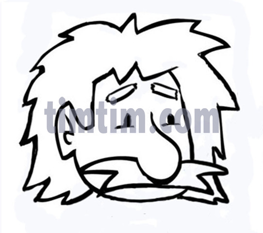 542x480 Free Drawing Of Einstein Bw From The Category Science Amp Space