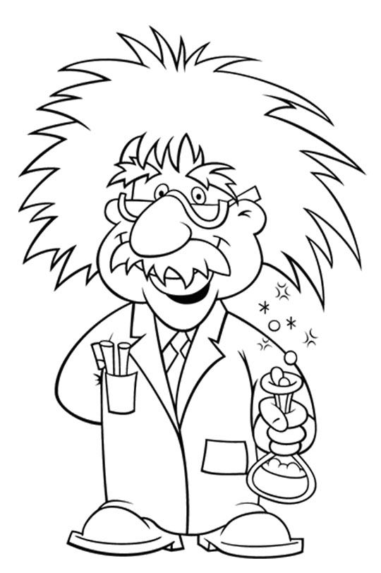 540x812 Albert Einstein Coloring Pages