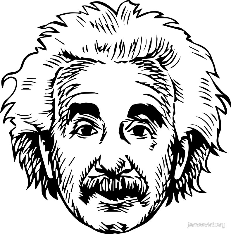 790x800 Einstein Stickers By Jamesvickery Redbubble