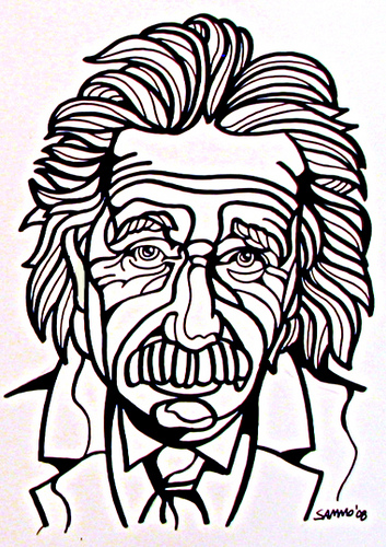 353x500 Einstein New Line Drawing Soon To Be Added To My Etsy