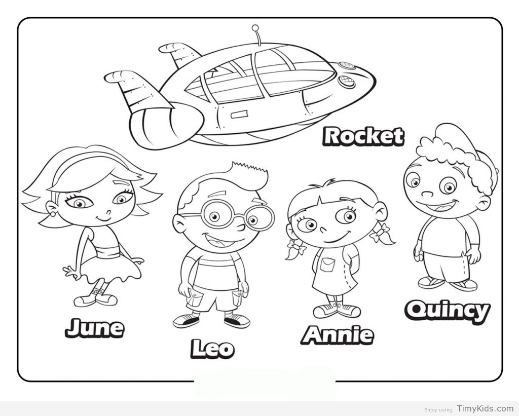 1024x821 Little Einstein Coloring Pages Timykids