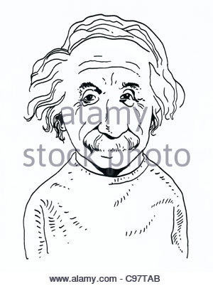 300x402 Albert Einstein With A Atom Stock Photo 19114732
