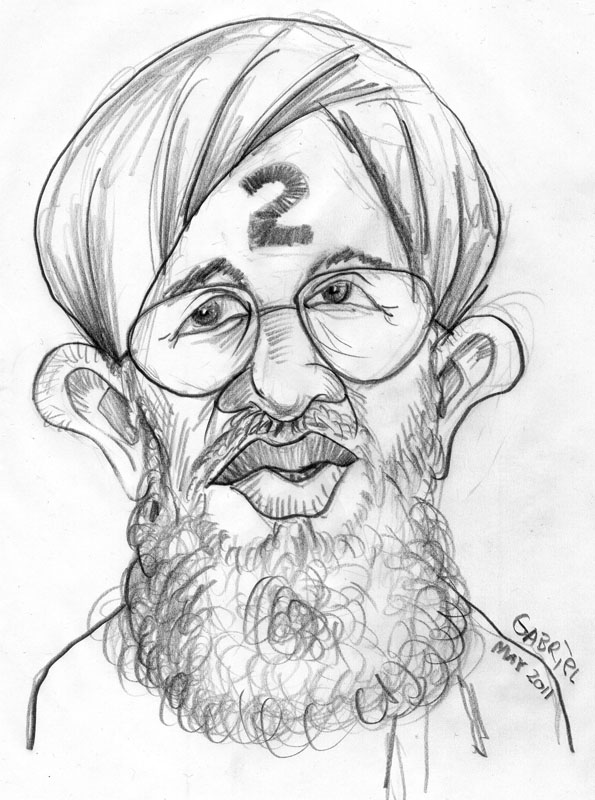595x800 Ayman Al Zawahiri Caricature By Big Nose Art