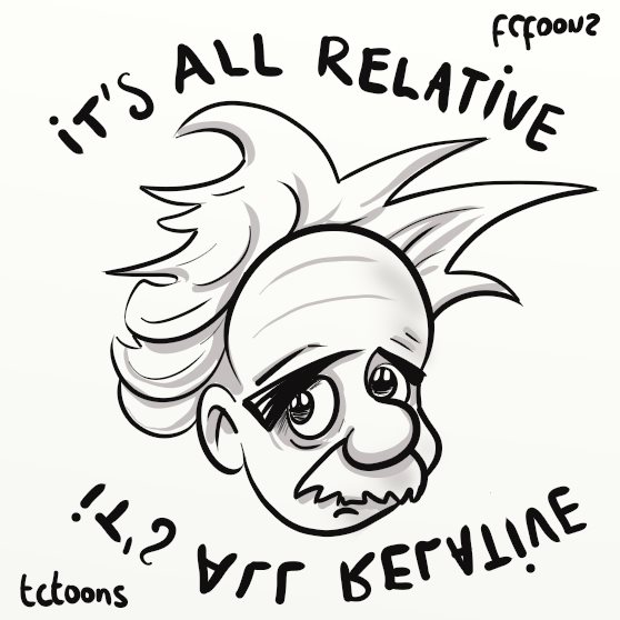 558x558 Einstein Cartoon Caricature Tctoons's Blog