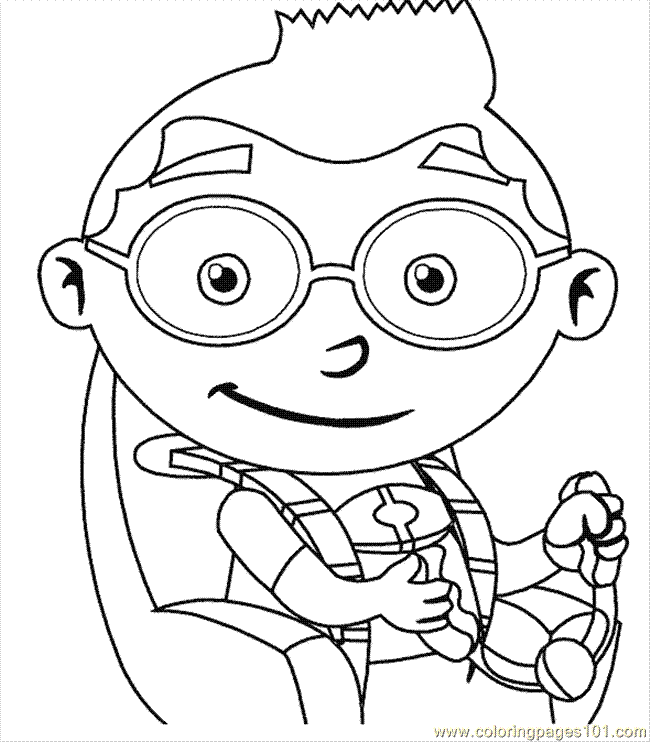 650x742 Le Einsteins Coloring Page 07 Coloring Page