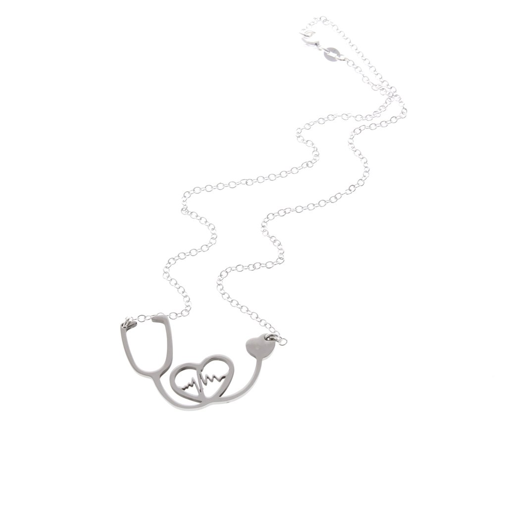 1024x1024 Heart Ekg Stethoscope Necklace Anomaly Creations Amp Designs