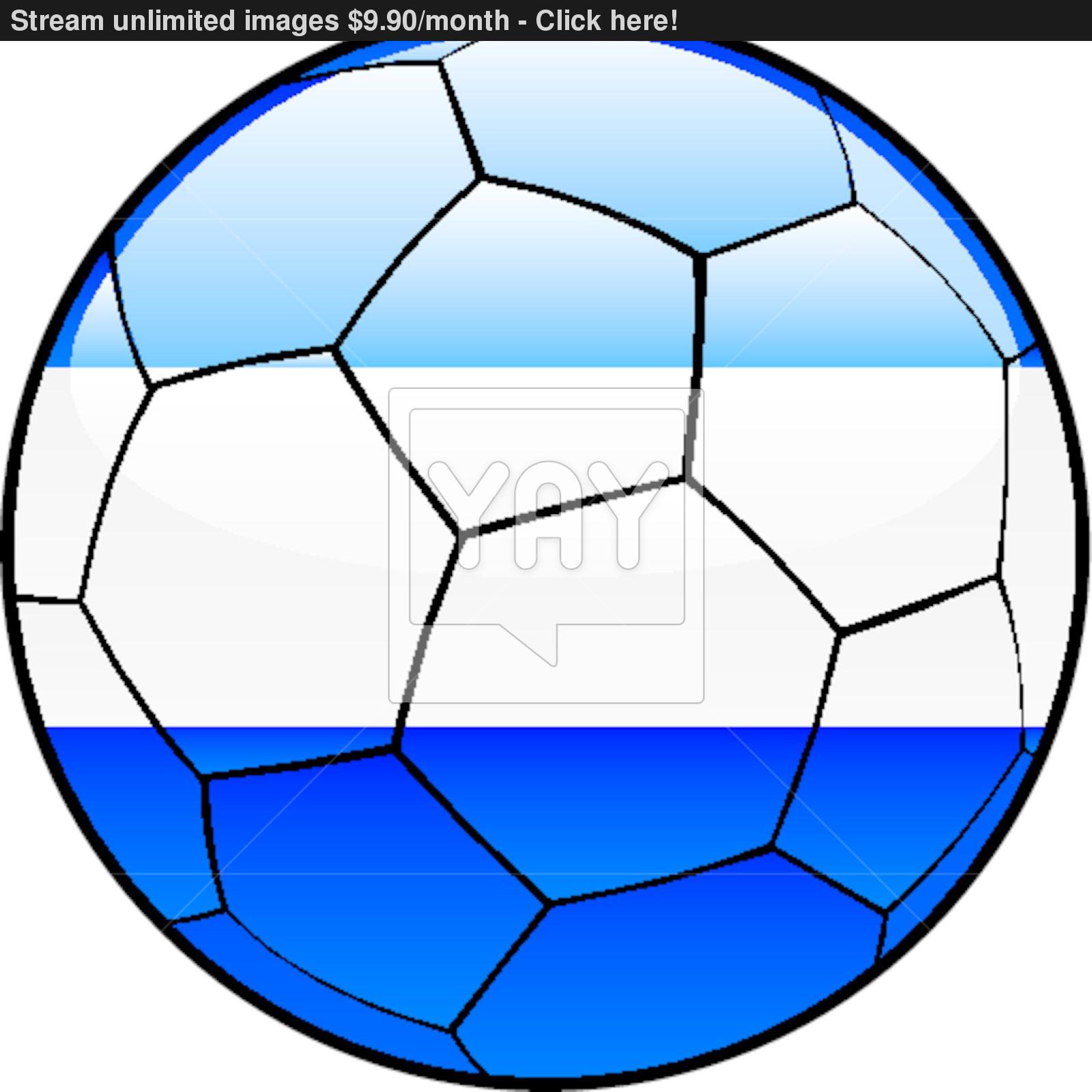 1600x1600 El Salvador Flag On Soccer Ball Vector