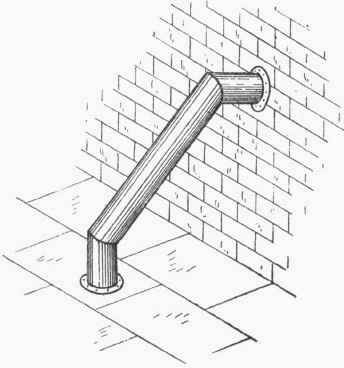 344x368 Round Pipe Elbow With Twisted Arms