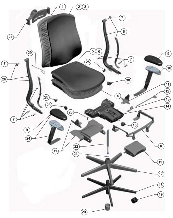 600x756 Herman Miller Celle Chair Parts