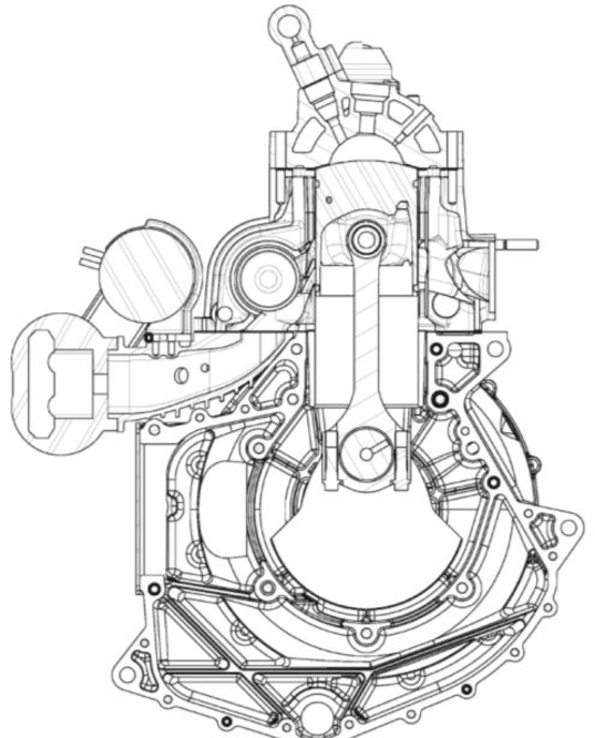 537x666 Drawing Of The New Prototype With The Electric Supercharger