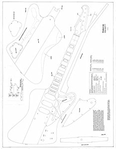233x300 Gibson Firebird 7 Electric Guitar Plans