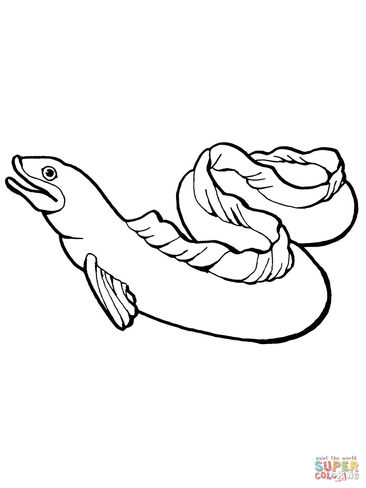 1200x1600 Eel Coloring Page Free Printable Coloring Pages