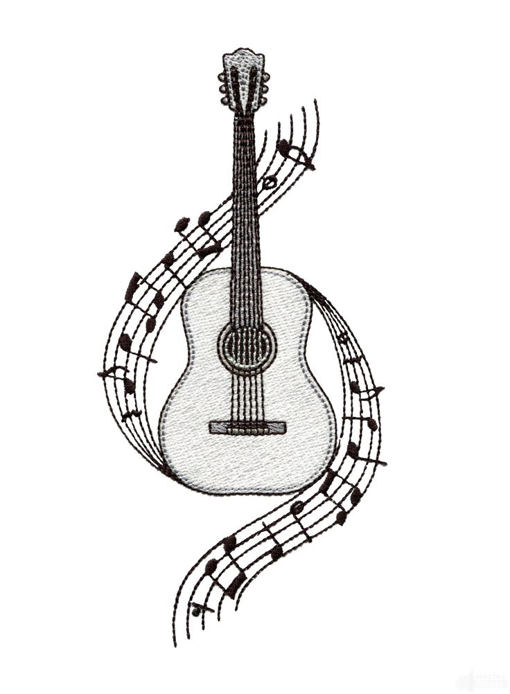 736x1002 Drawn Guitar Artistic