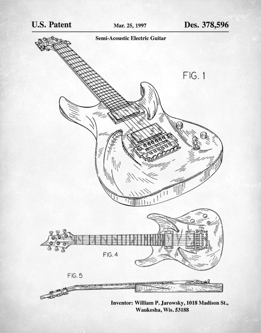 520x662 Ibanez Pro 540rbb Electric Guitar Patent Prints Patent