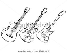 236x189 Rock And Roll Tattoo. Bull Skull, Guns, Roses, Electric Guitar