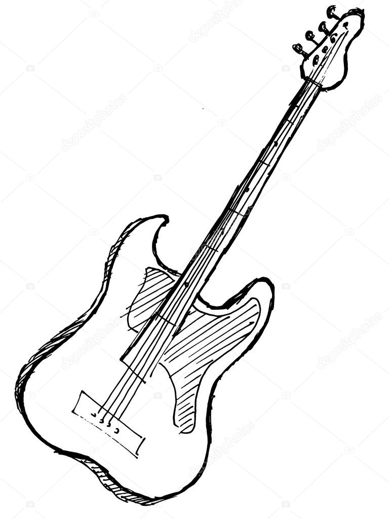 768x1024 Electric Guitar Stock Vector Perysty