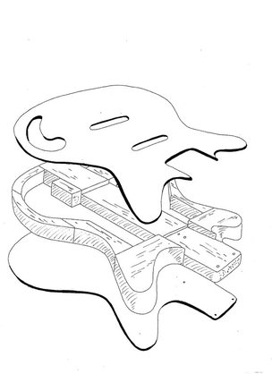 304x418 Building A Danelectro Style Body For Electric Guitar.