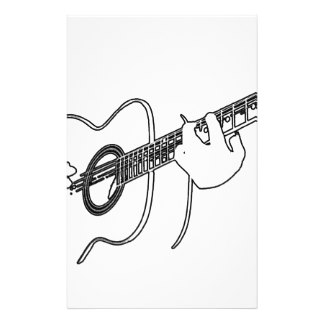 324x324 Guitar Stationery Zazzle