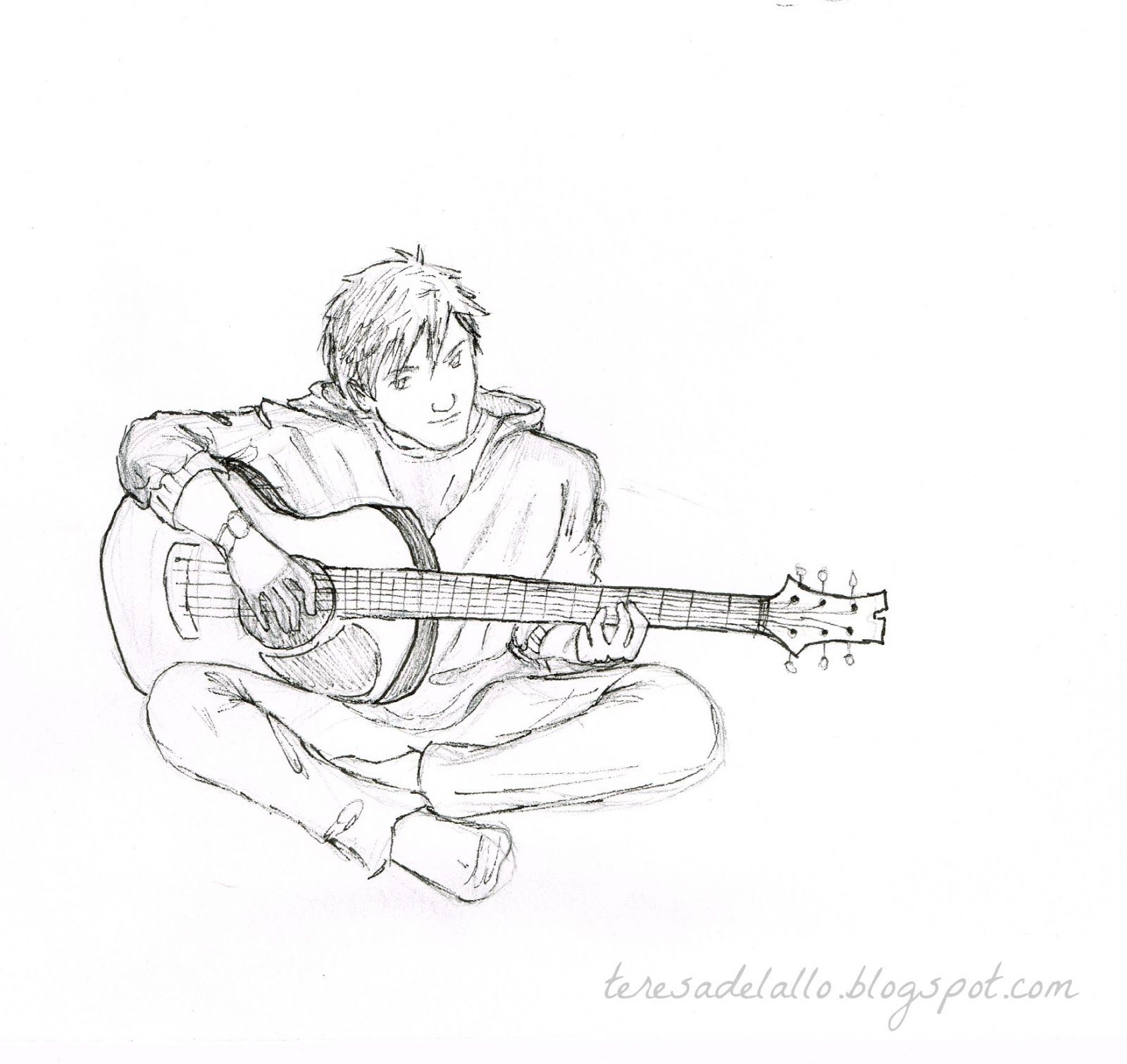 1600x1511 Resultado De Imagem Para Boy Playing Guitar Drawing Ring Buddie
