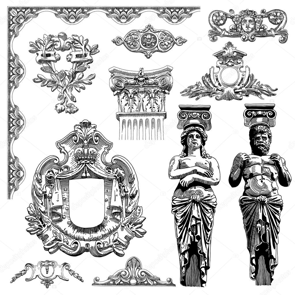 1024x1024 Heraldic Design Element Of Lviv Historical Building Stock Vector